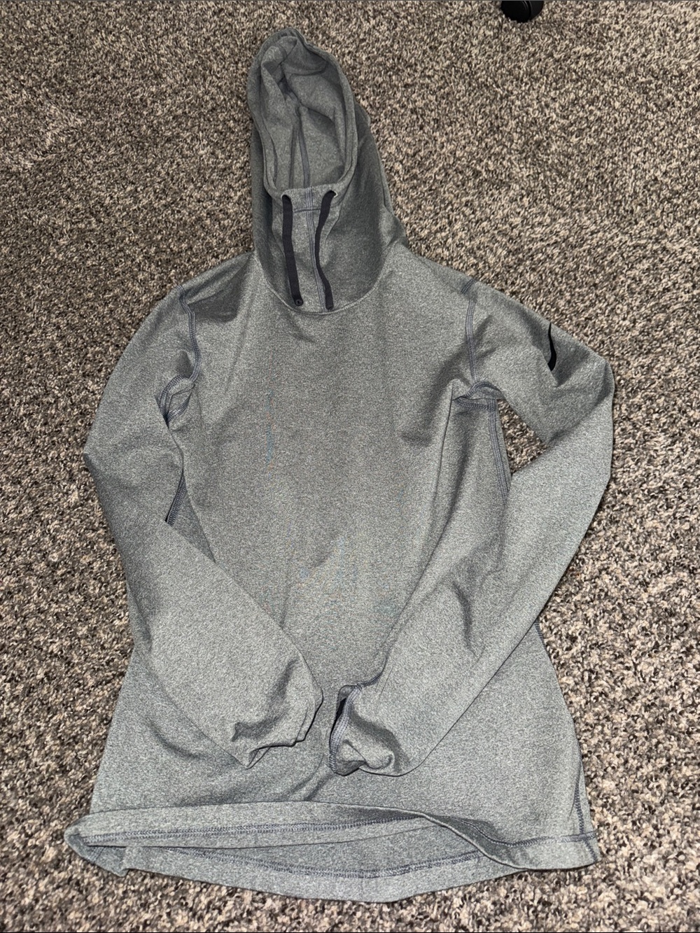 Nike Gray Hooded Pullover Jacket